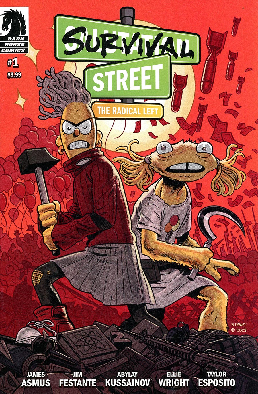 Survival Street The Radical Left #1 Cover B Variant Benjamin Dewey Cover