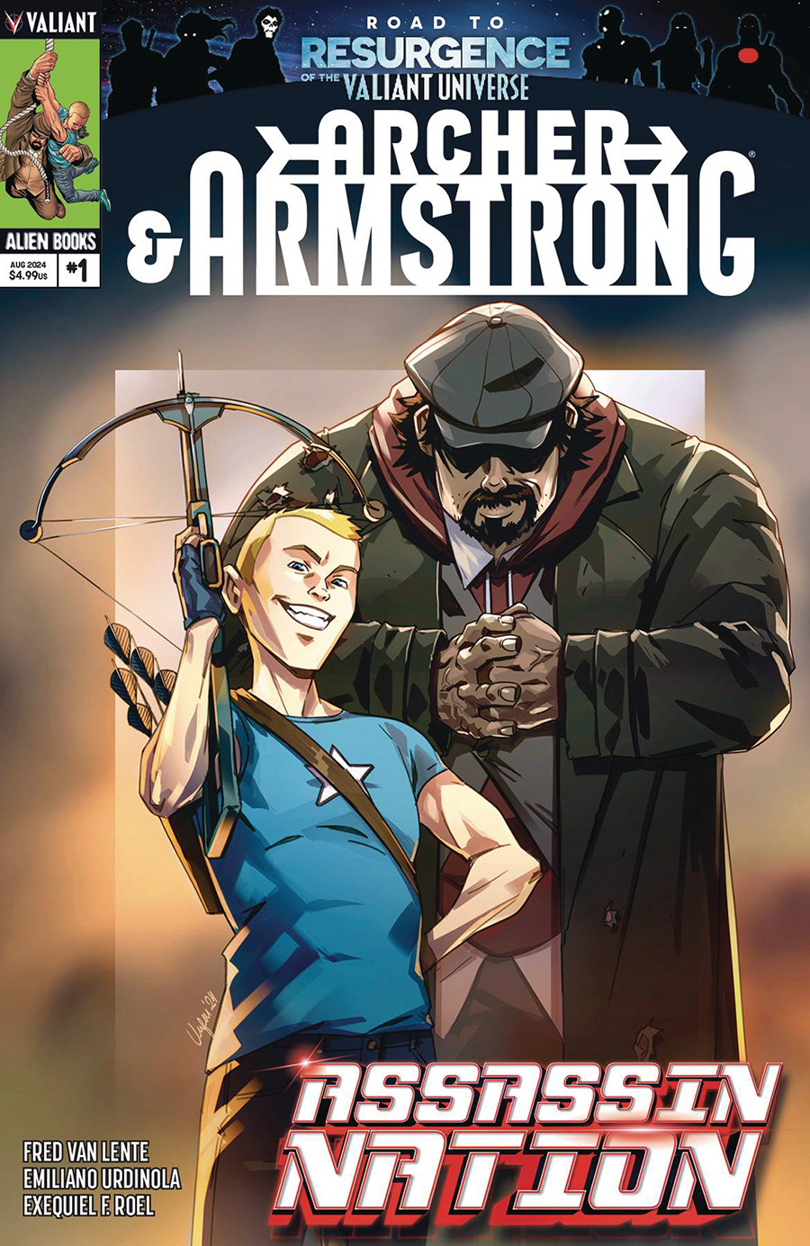 Archer & Armstrong Assassin Nation #1 Cover A Regular Evelin Unfer Cover (Resurgence Of The Valiant Universe Prelude)