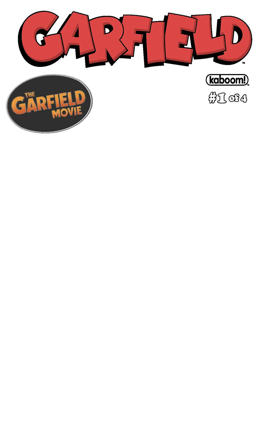 Garfield Vol 2 #1 Cover C Variant Blank Cover