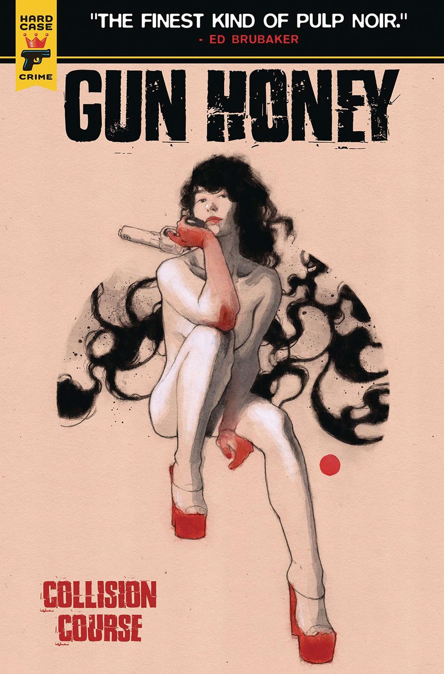 Hard Case Crime Gun Honey Collision Course #4 Cover F Variant Labellecicatrice Clothed Cover