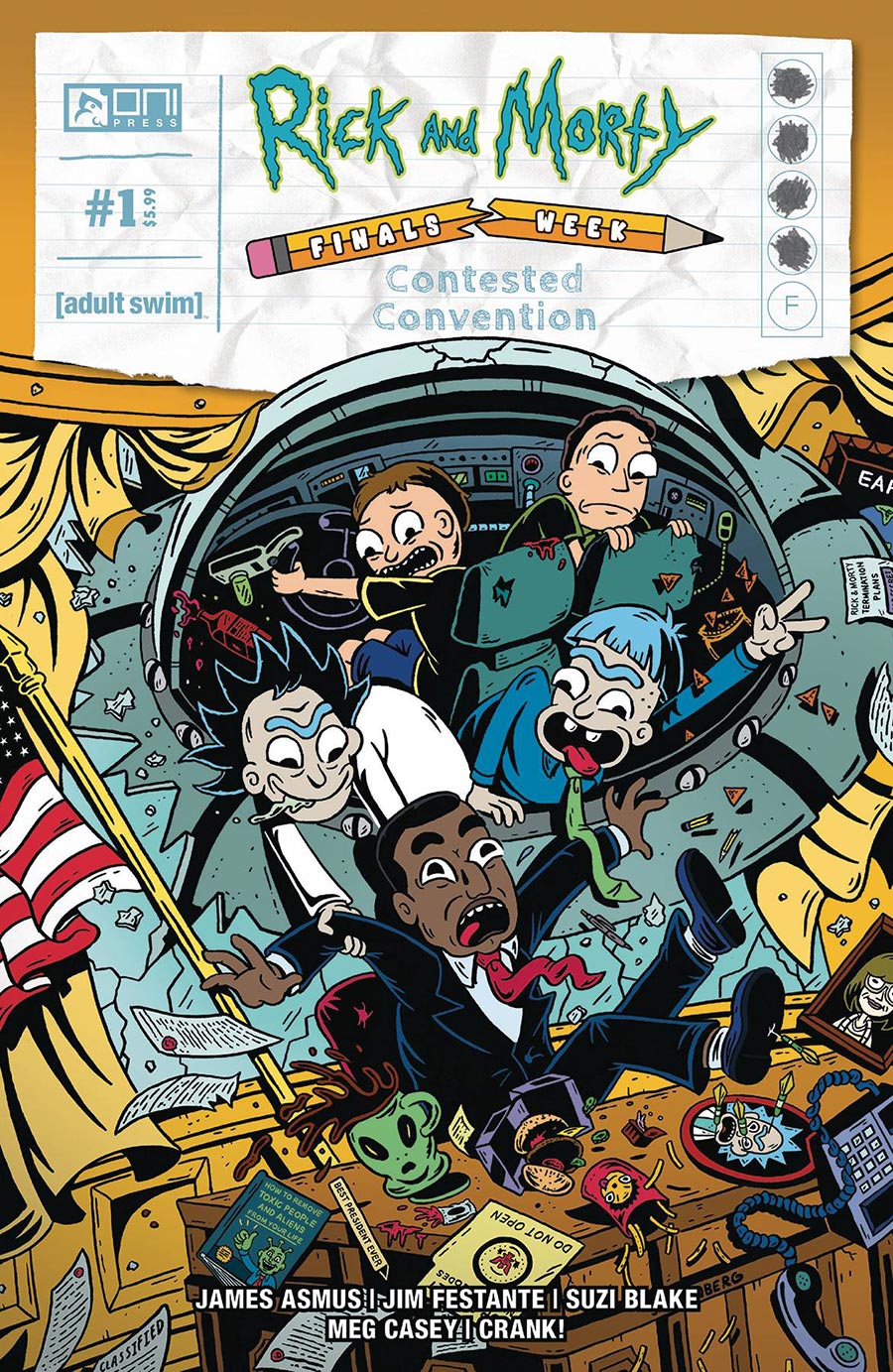 Rick And Morty Finals Week Contested Convention #1 Cover B Variant Sam Grinberg Cover