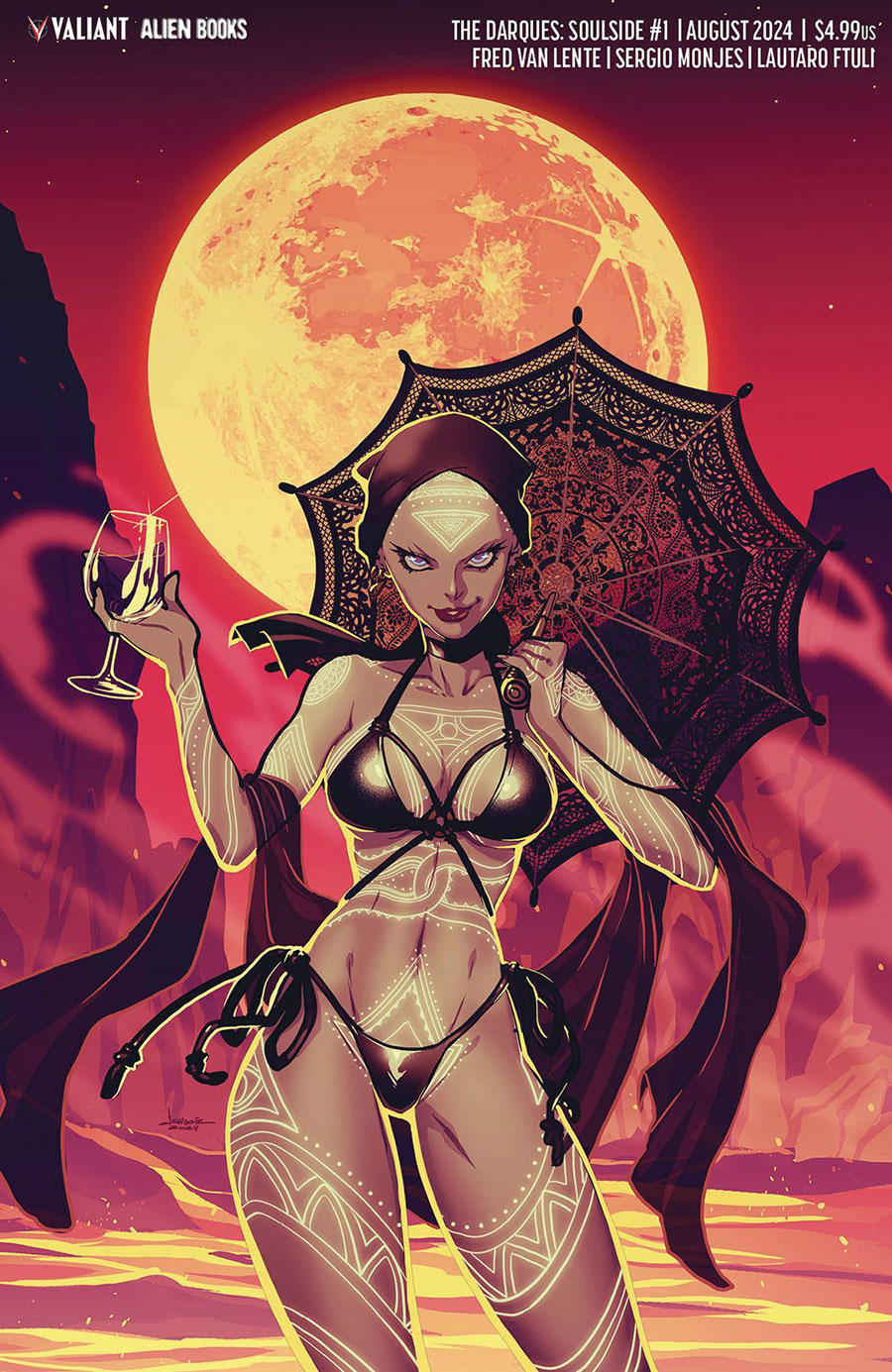 The Darques Soulside #2 Cover B Variant Rocio Zucchi Swimsuit Cover (Resurgence Of The Valiant Universe Prelude)