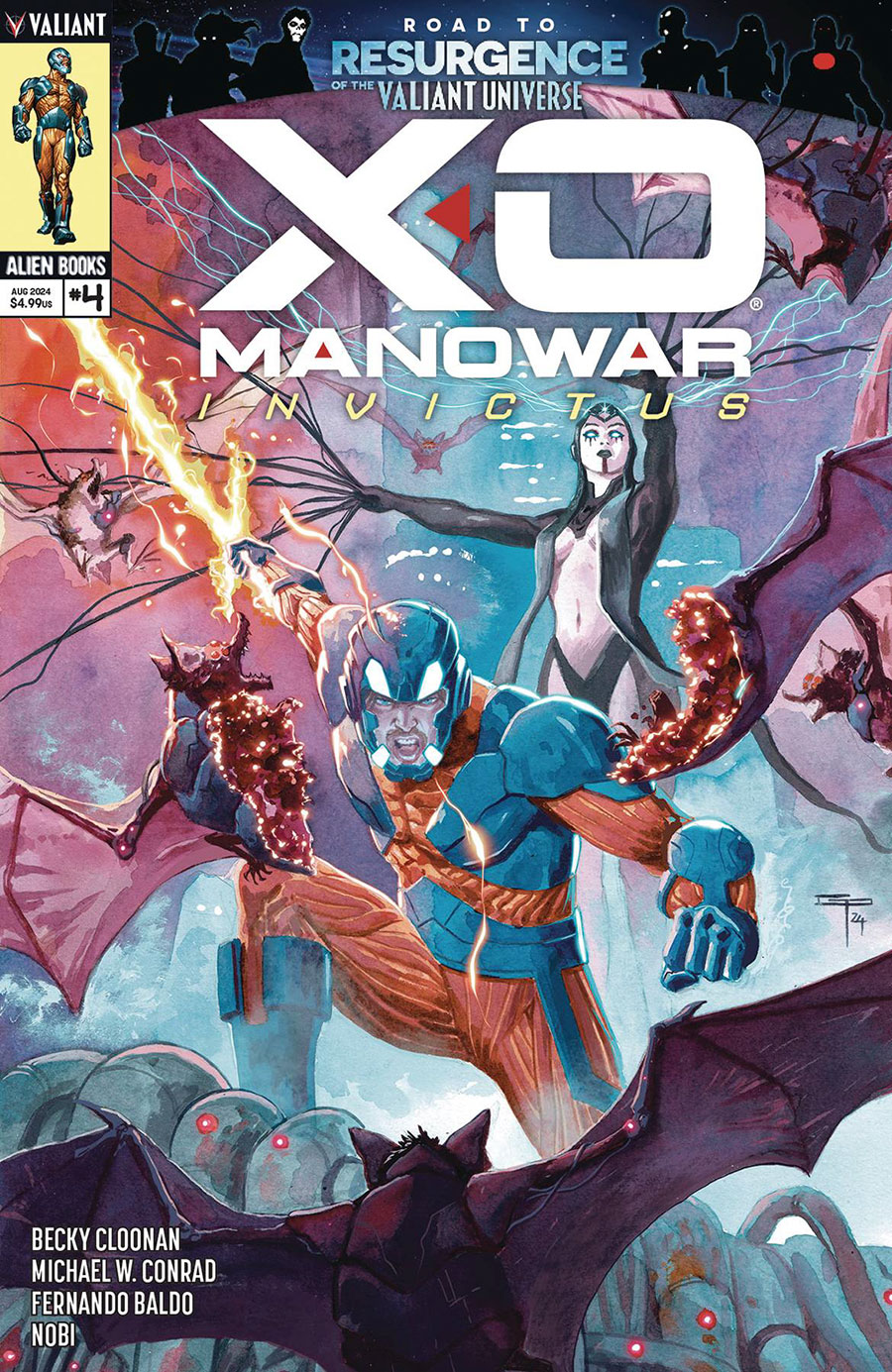 X-O Manowar Invictus #4 Cover A Regular German Peralta Cover (Resurgence Of The Valiant Universe Prelude)