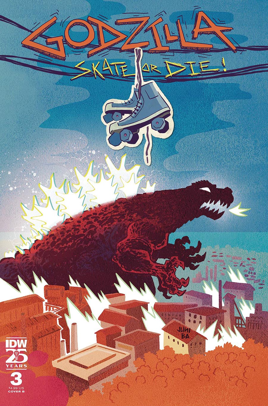 Godzilla Skate Or Die #3 Cover B Variant Juni Ba Cover