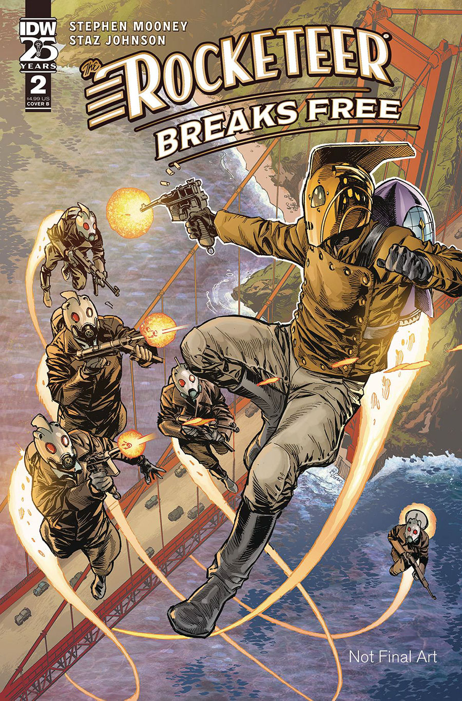 Rocketeer Breaks Free #2 Cover B Variant Staz Johnson Cover