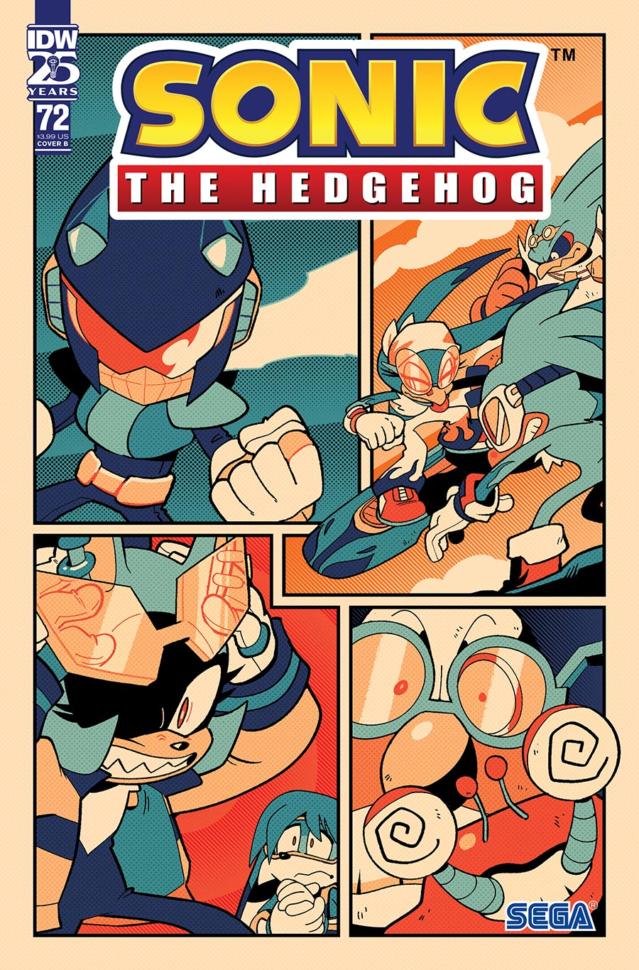 Sonic The Hedgehog Vol 3 #72 Cover B Variant Thomas Rothlisberger Cover