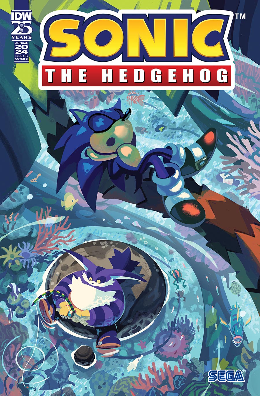 Sonic The Hedgehog Vol 3 Annual 2024 #1 (One Shot) Cover B Variant Nathalie Fourdraine Cover