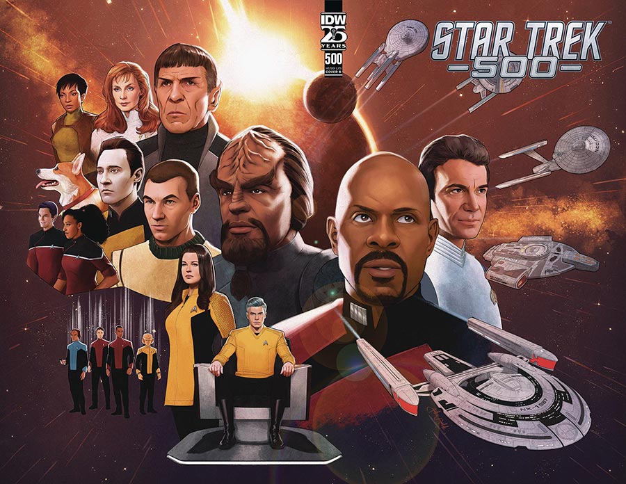 Star Trek One Shot #500 Cover B Variant Jake Bartok Wraparound Cover