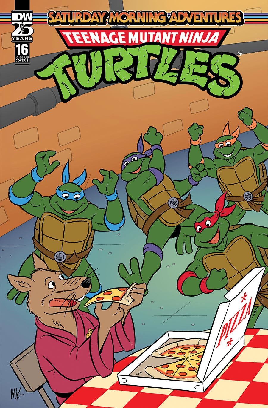 Teenage Mutant Ninja Turtles Saturday Morning Adventures Continued #16 Cover B Variant Mike Kazaleh Cover