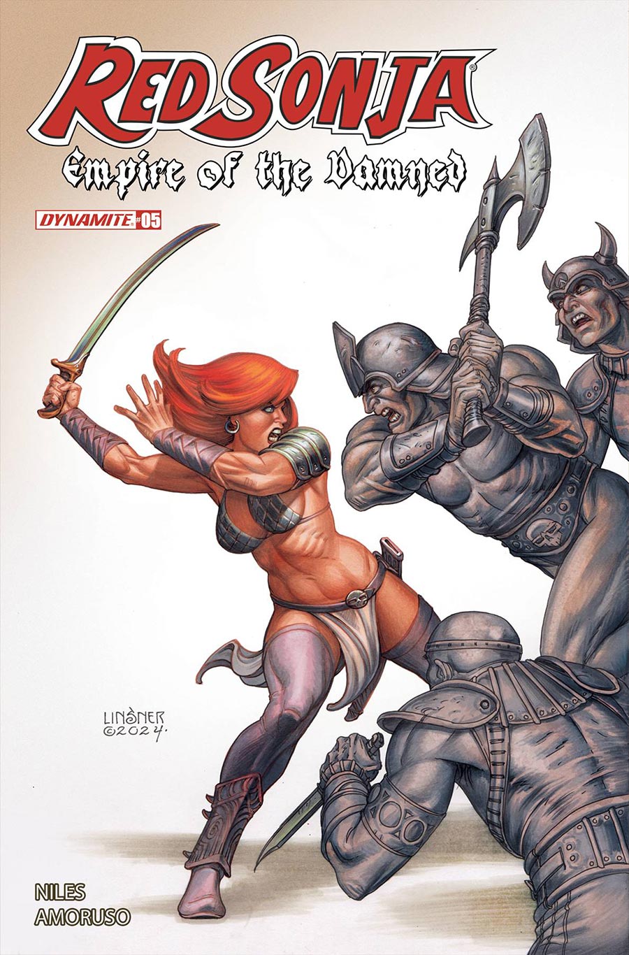 Red Sonja Empire Of The Damned #5 Cover B Variant Joseph Michael Linsner Cover