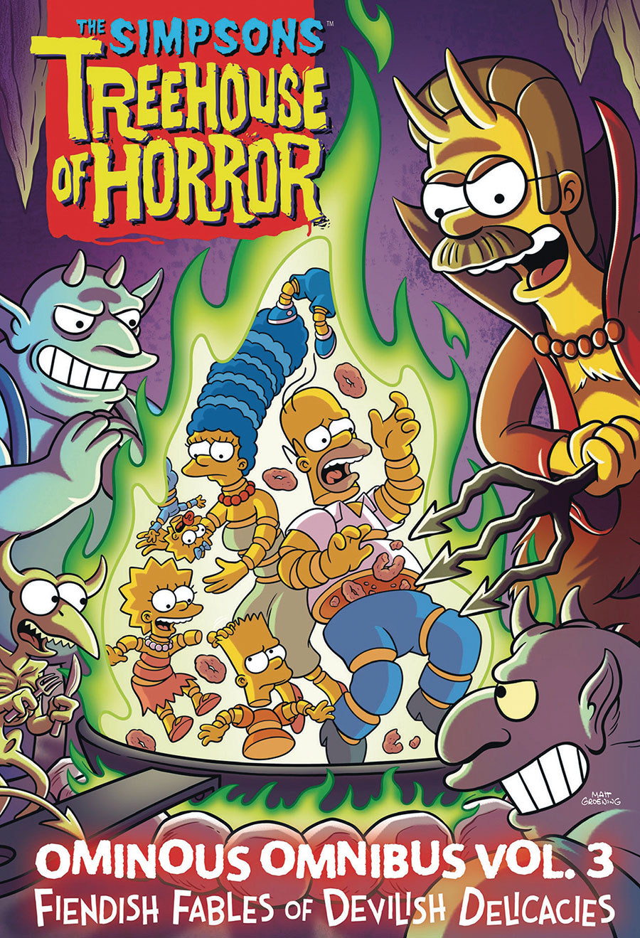 Simpsons Treehouse Of Horror Ominous Omnibus Vol 3 Fiendish Fables Of Devilish Delicacies HC