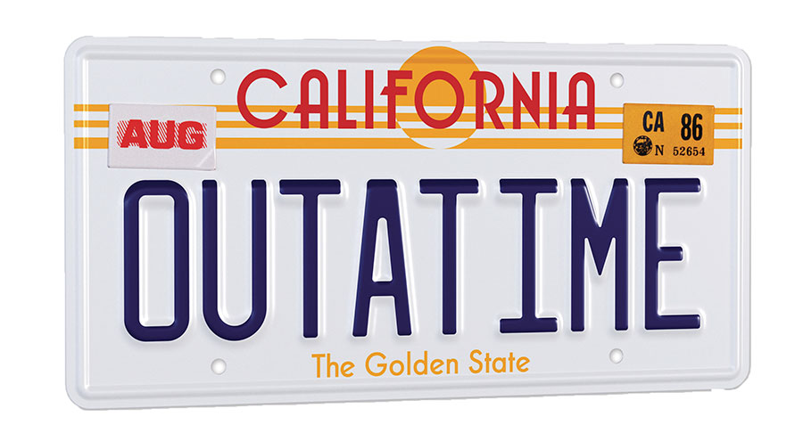 Back To The Future Outatime License Plate