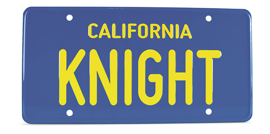 Knight Rider License Plate Replica