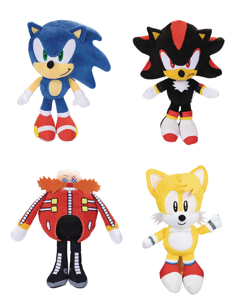 Sonic The Hedgehog 9-Inch Basic Plush Wave 10 Assortment Case