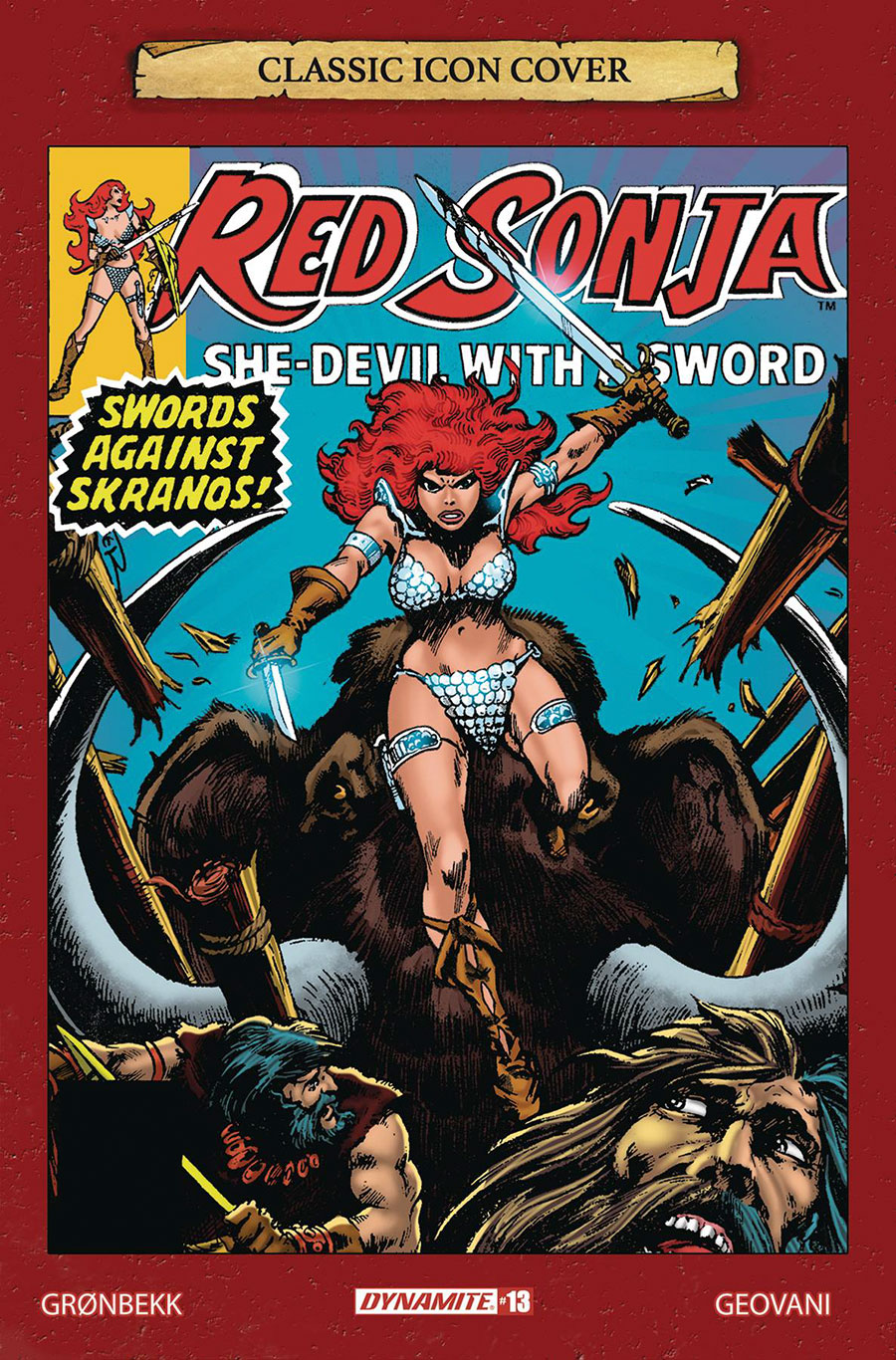 Red Sonja Vol 10 #13 Cover G Incentive Frank Brunner Icon Variant Cover