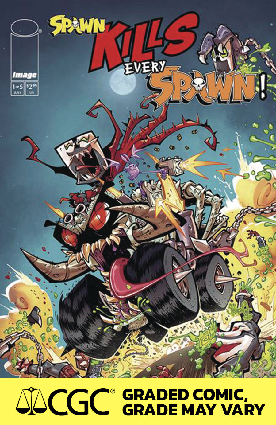 Spawn Kills Every Spawn #1 Cover D DF CGC Graded 9.6 Or Higher