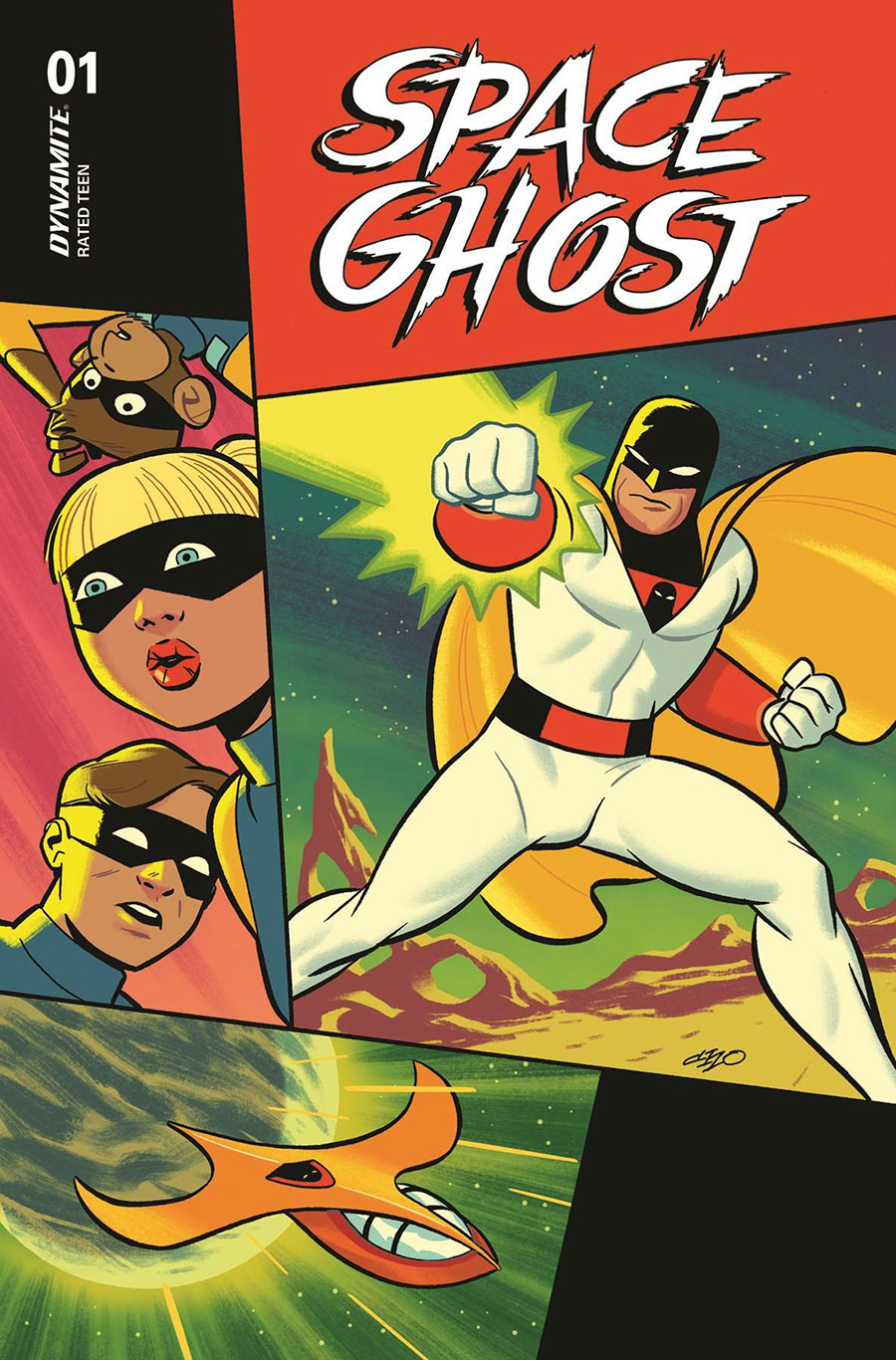 Space Ghost Vol 4 #1 Cover Z Dynamite Com Exclusive Michael Cho Foil Variant Cover