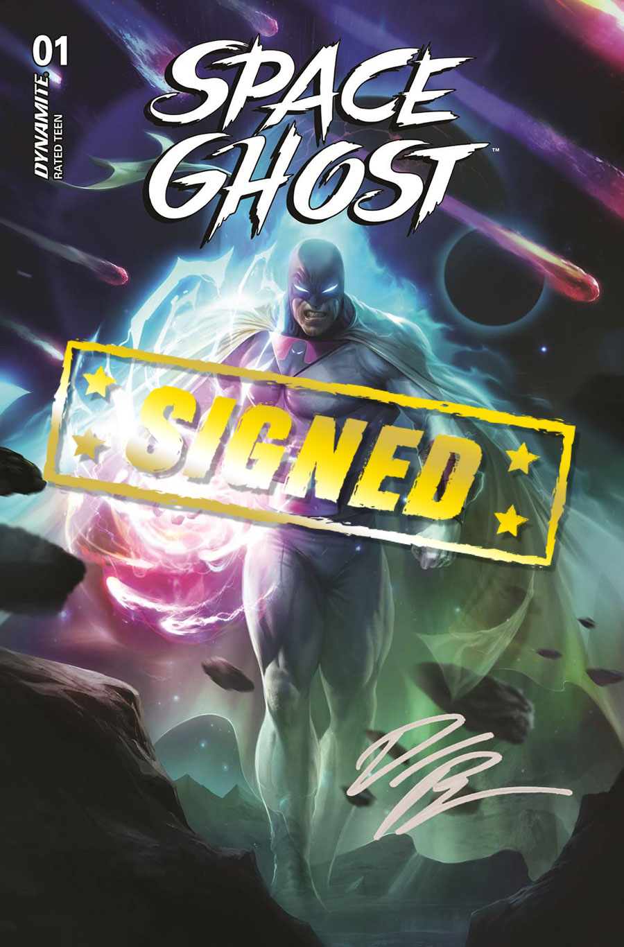 Space Ghost Vol 4 #1 Cover Z-A Dynamite Com Exclusive Signed By David Pepose