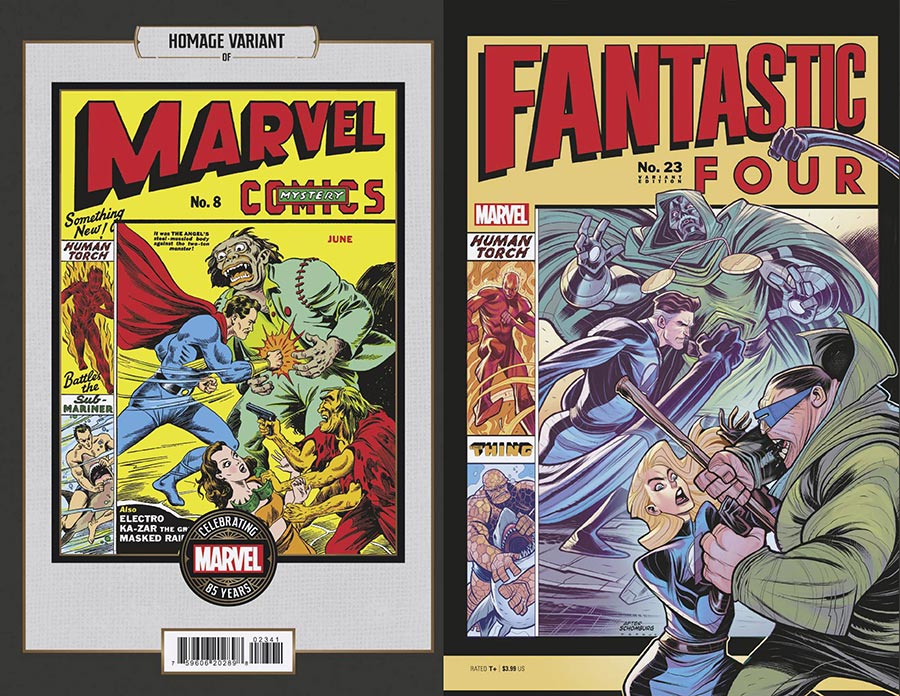 Fantastic Four Vol 7 #23 Cover C Variant Elizabeth Torque Marvel 85th Anniversary Homage Cover