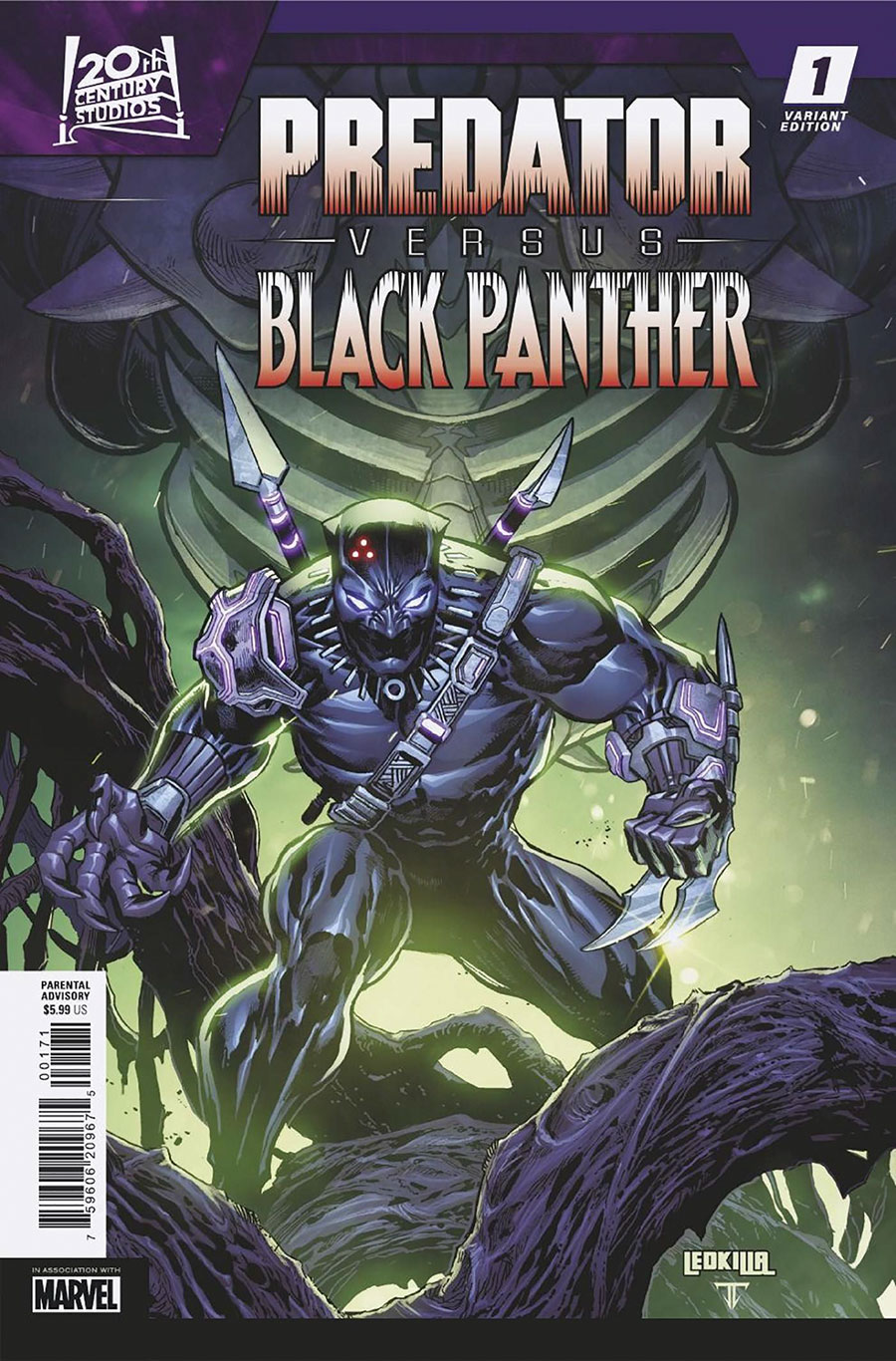 Predator vs Black Panther #1 Cover F Variant Ken Lashley Cover