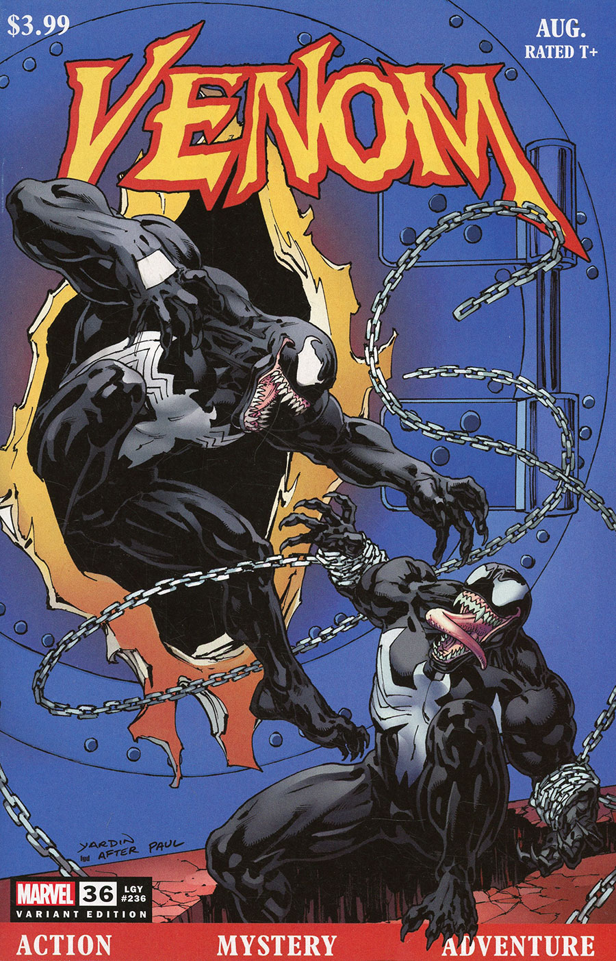 Venom Vol 5 #36 Cover C Variant David Yardin Marvel 85th Anniversary Homage Cover (Venom War Tie-In)