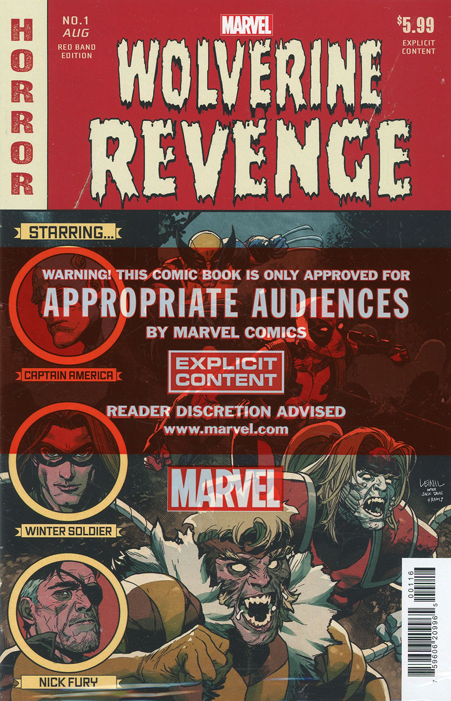 Wolverine Revenge Red Band Edition #1 Cover B Incentive Leinil Francis Yu Homage Variant Cover With Polybag