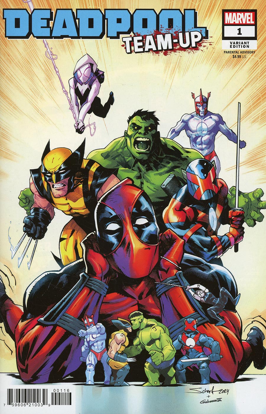 Deadpool Team-Up Vol 2 #1 Cover H Incentive Jonas Scharf Variant Cover