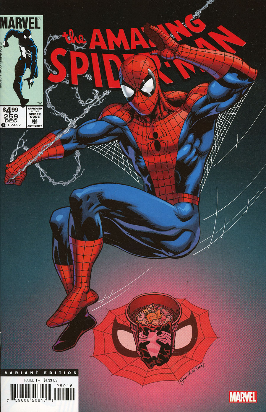 Amazing Spider-Man #259 Cover C Facsimile Edition Incentive Sam de la Rosa Variant Cover