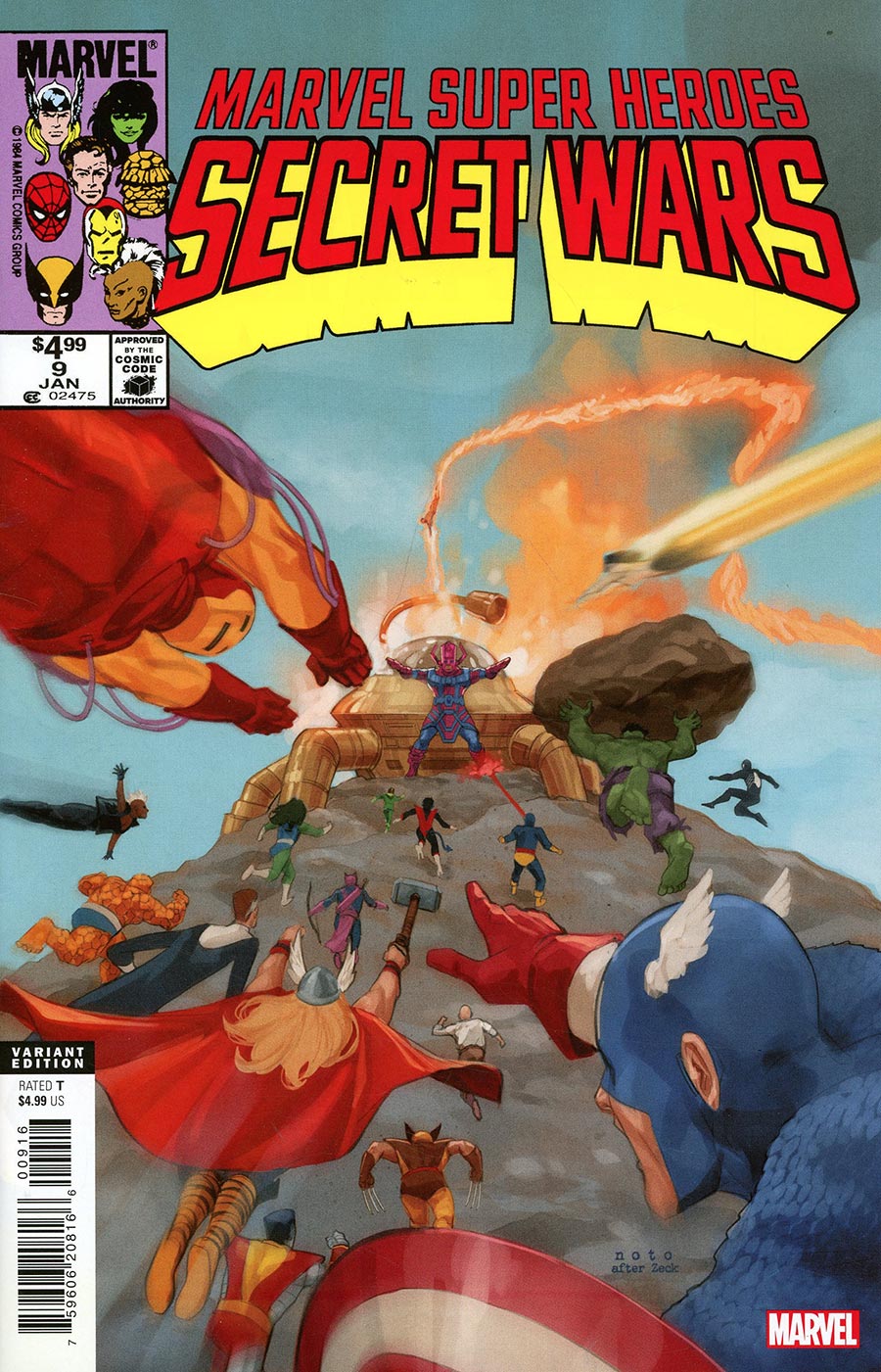 Marvel Super-Heroes Secret Wars #9 Cover F Facsimile Edition Incentive Phil Noto Variant Cover