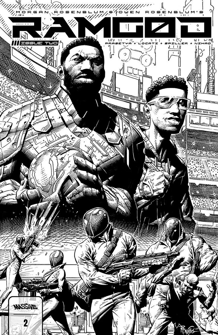 Ramgod #2 Cover E Incentive Rob Willis Black & White Cover