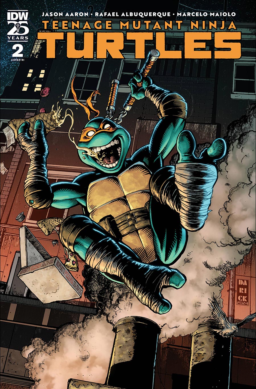 Teenage Mutant Ninja Turtles Vol 6 #2 Cover G Incentive Derek Robertson Variant Cover