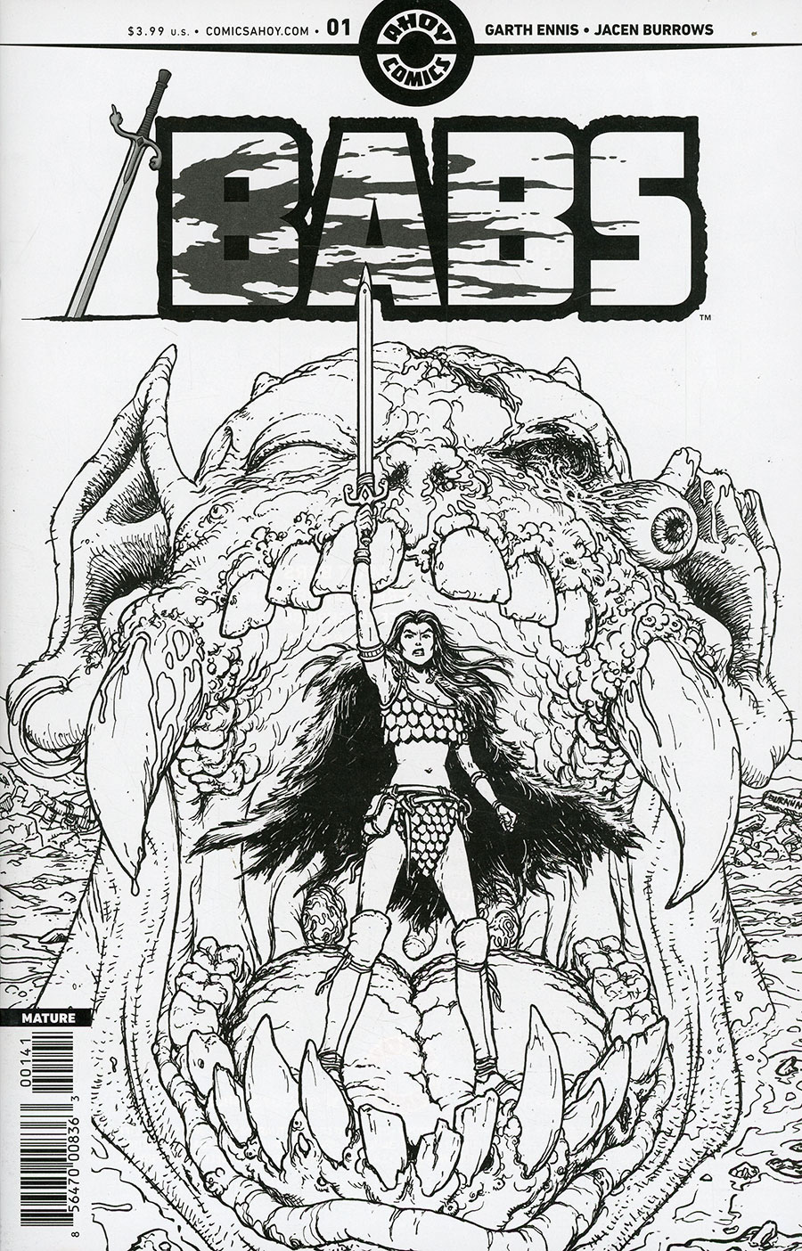 Babs #1 Cover D Incentive Chris Burnham Line Art Cover