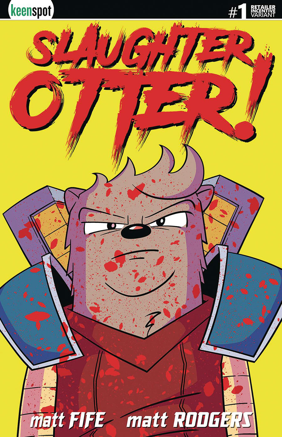 Slaughter Otter #1 Cover H Incentive Matt Rodgers Blood Stained Cover