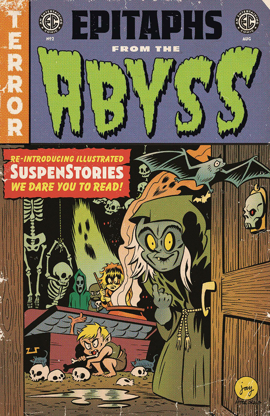 Epitaphs From The Abyss #2 Cover C Incentive Jay Stephens EC Homage Variant Cover (EC Comics)