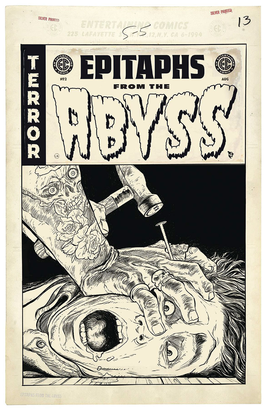 Epitaphs From The Abyss #2 Cover D Incentive Adam Pollina Black & White Artist Edition Cover (EC Comics)