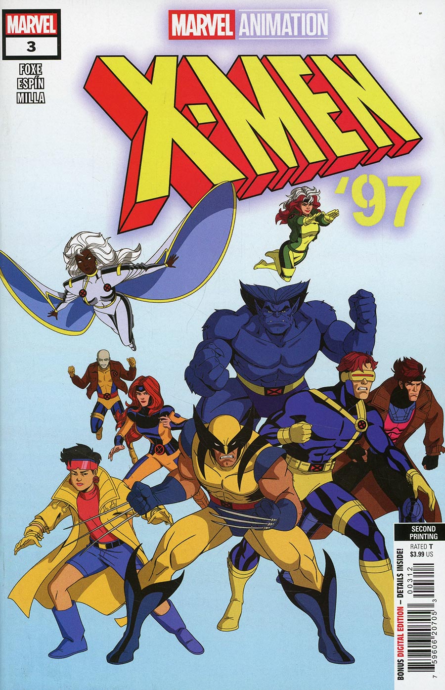 X-Men 97 #3 Cover E 2nd Ptg Marvel Animation Variant Cover