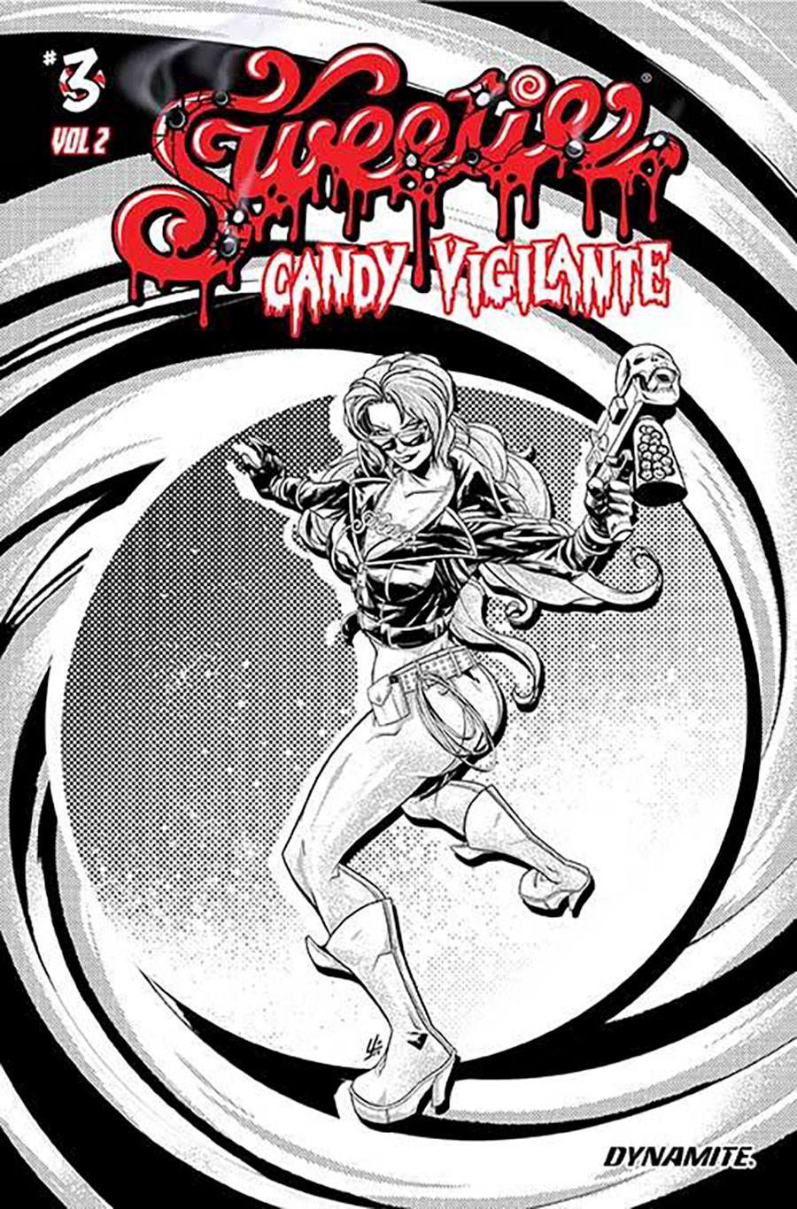 Sweetie Candy Vigilante Vol 2 #3 Cover K Incentive Yonami Line Art Cover