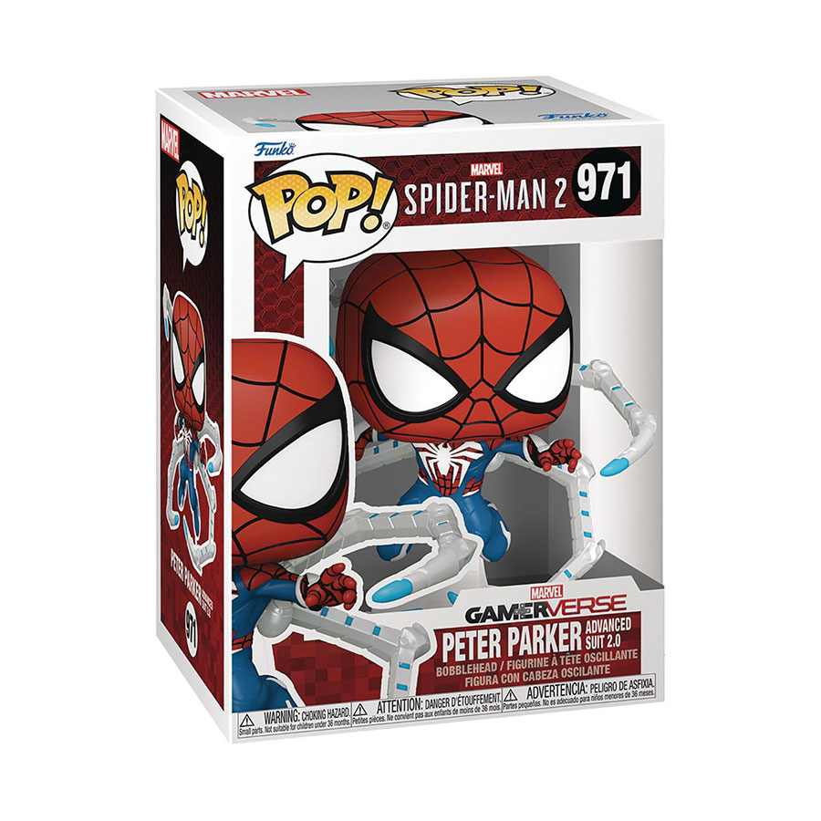 POP Games Spider-Man 2 Peter Parker Advanced Suit 2.0 Vinyl Figure	