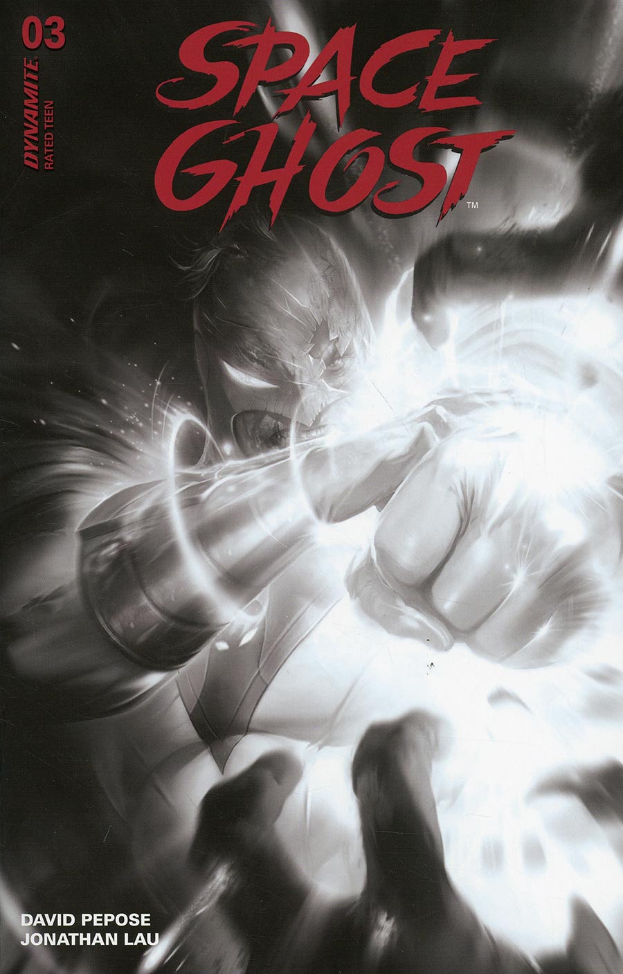 Space Ghost Vol 4 #3 Cover V Incentive Francesco Mattina Black & White Cover