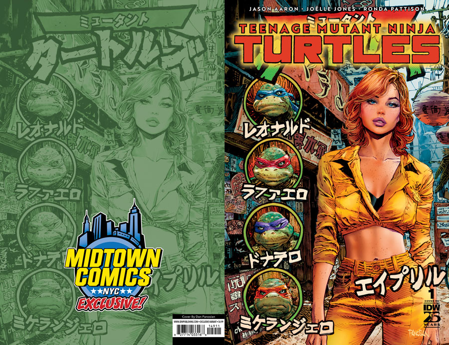 Teenage Mutant Ninja Turtles Vol 6 #1  Midtown Exclusive Cover A Dan Panosian Dressed Variant Cover