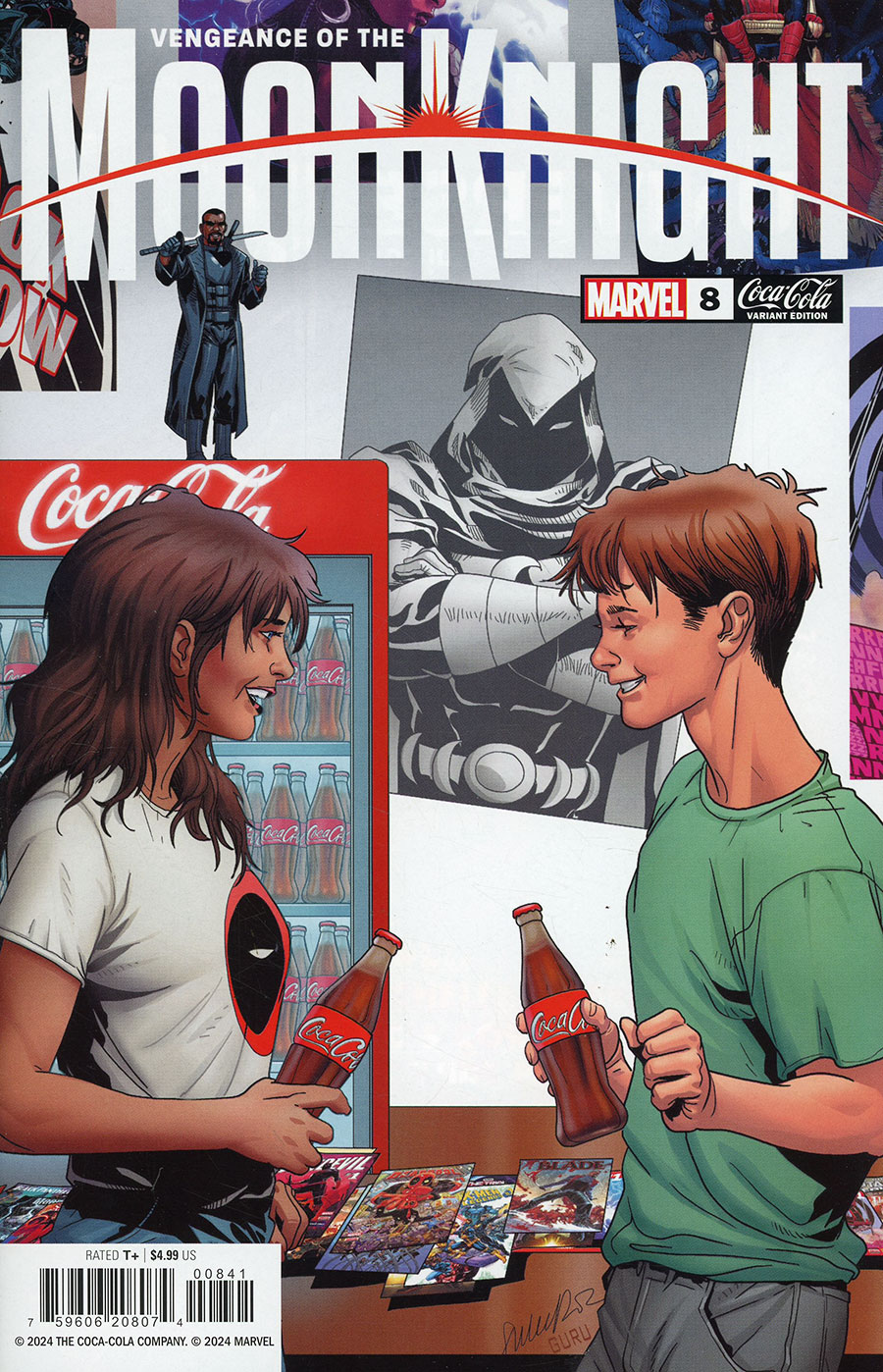 Vengeance Of The Moon Knight Vol 2 #8 Cover C Variant Salvador Larroca Marvel & Coca-Cola Cover