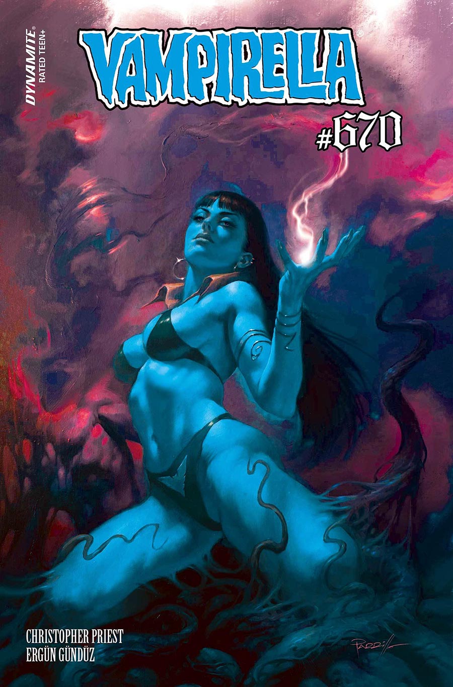 Vampirella Vol 8 #670 Cover M Variant Lucio Parrillo Ultraviolet Cover