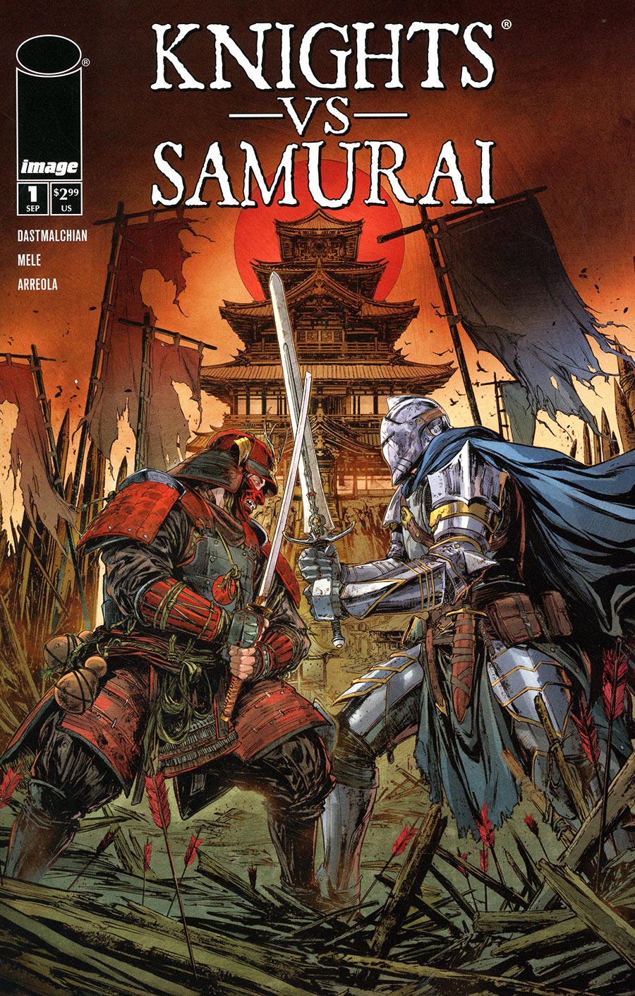 Knights vs Samurai #1 Cover A Regular Raymond Gay Cover