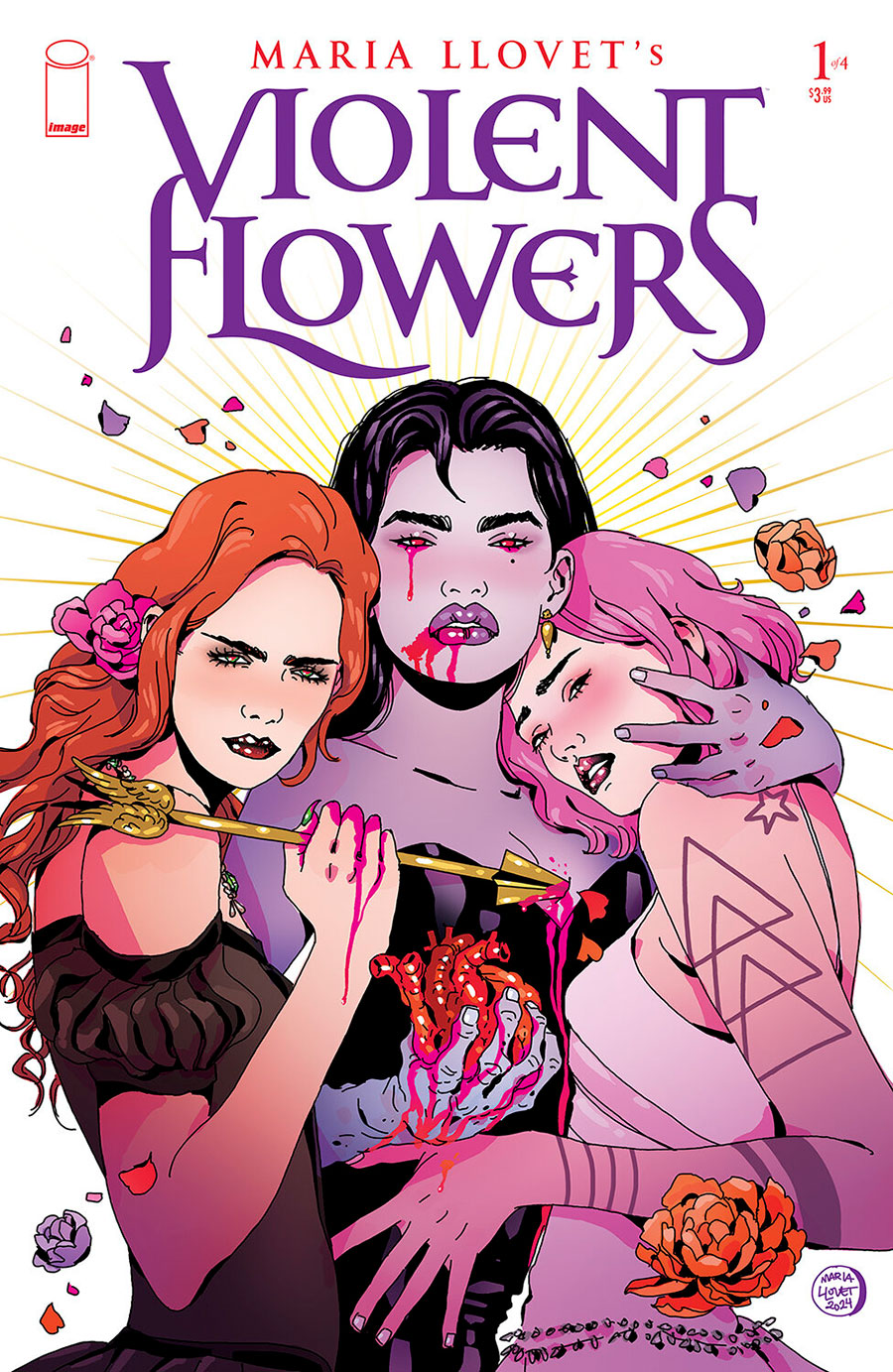 Maria Llovets Violent Flowers #1 Cover A Regular Maria Llovet Cover