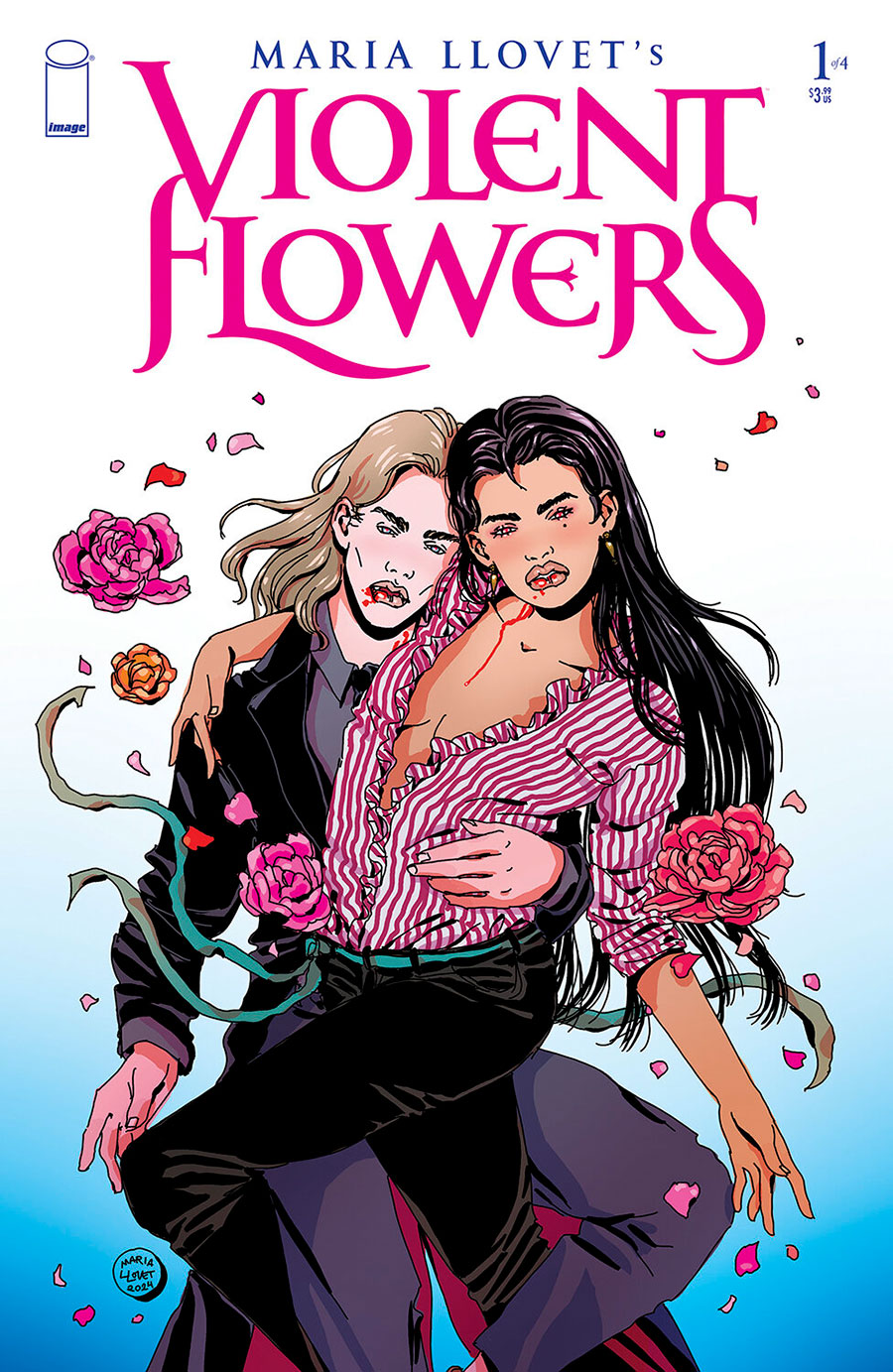 Maria Llovets Violent Flowers #1 Cover B Variant Maria Llovet Roses Cover