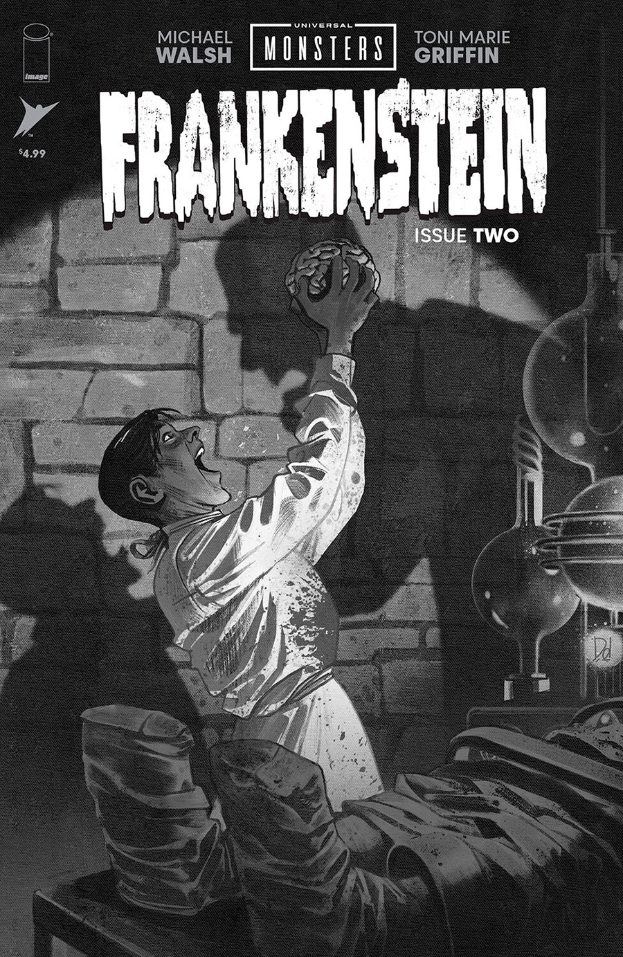 Universal Monsters Frankenstein #2 Cover D Incentive Mike Del Mundo Classic Horror Variant Cover