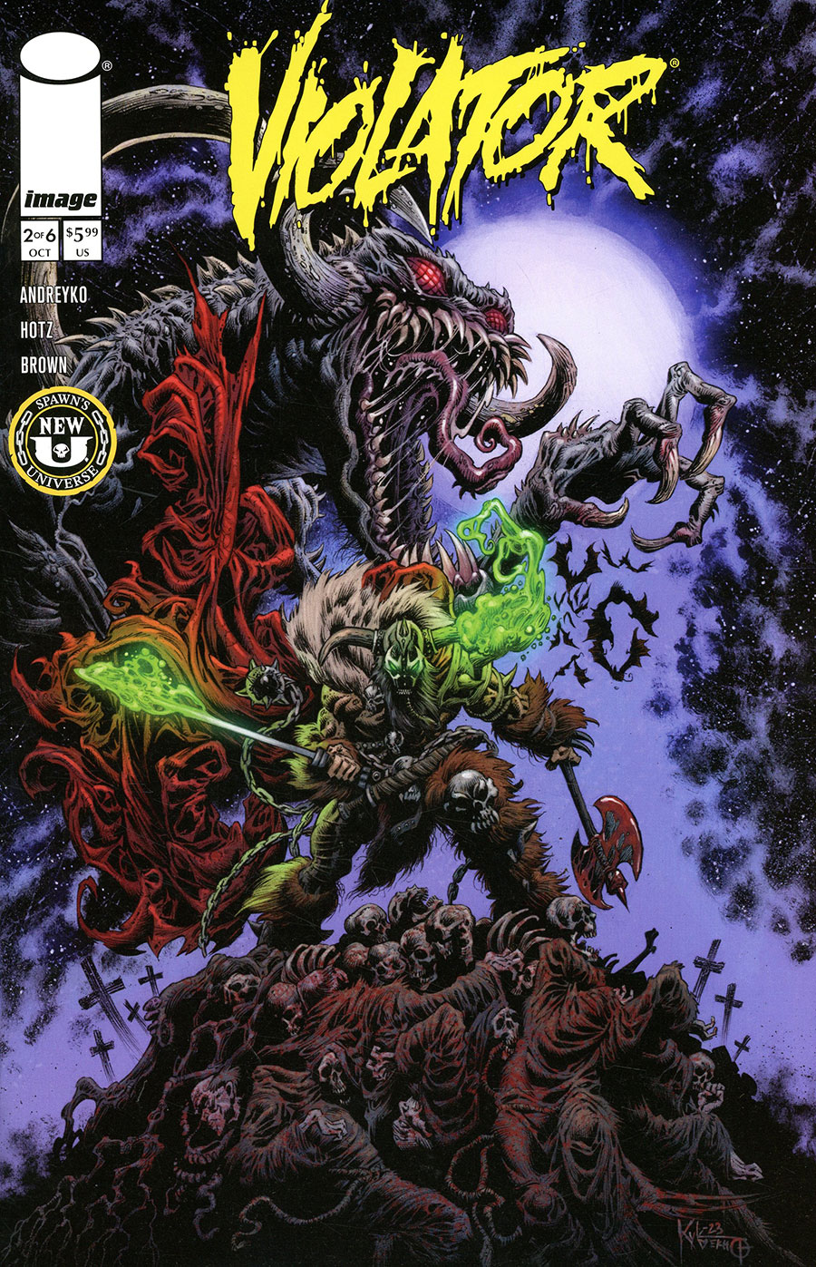 Spawn Violator Origin #2 Cover A Regular Kyle Hotz Cover (Limit 1 Per Customer)