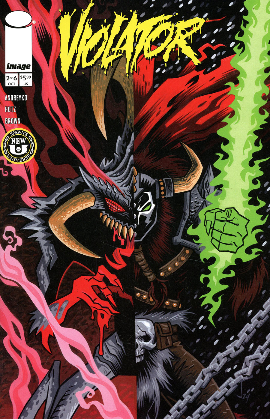 Spawn Violator Origin #2 Cover B Variant Jay Geldhof Cover (Limit 1 Per Customer)