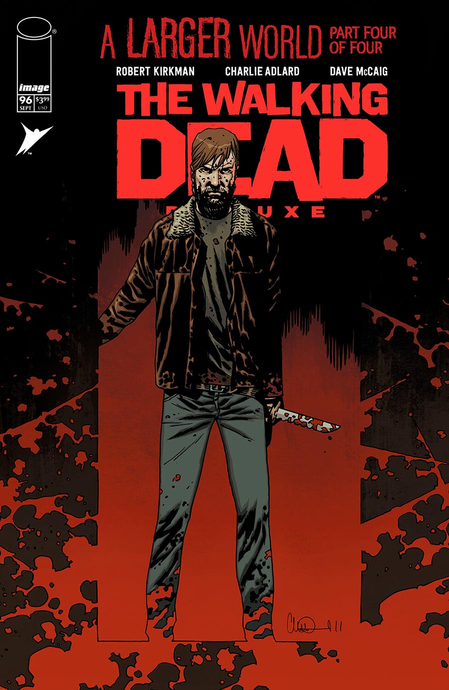 Walking Dead Deluxe #96 Cover B Variant Charlie Adlard & Dave McCaig Cover