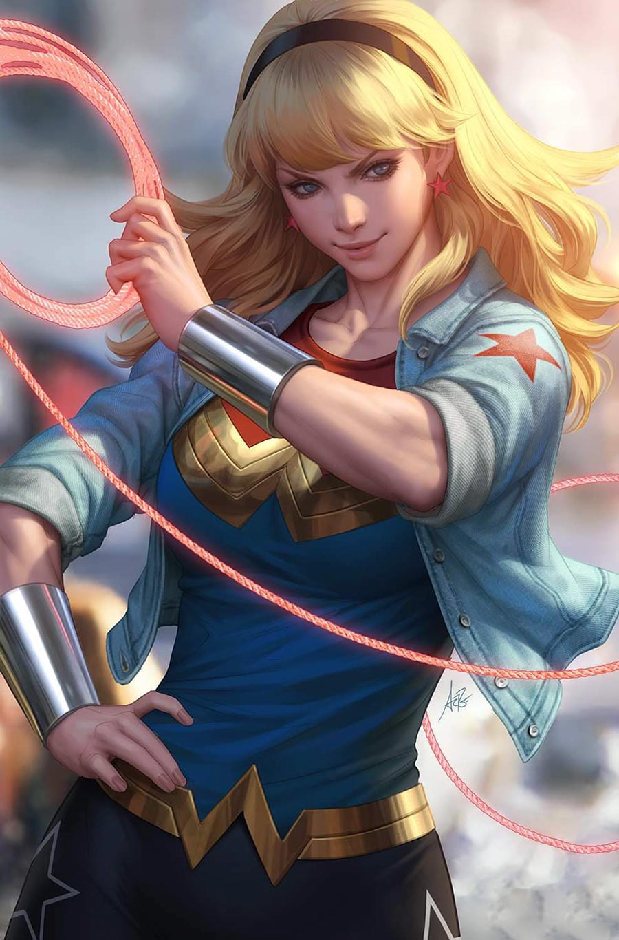 Wonder Woman Vol 6 #13 Cover C Variant Stanley Artgerm Lau Card Stock Cover (Absolute Power Tie-In)